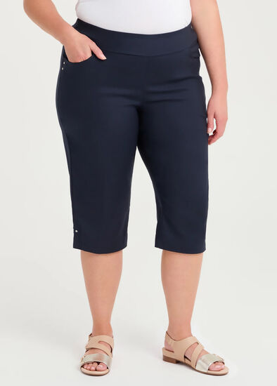Plus Size Petite Editorial Pocket Long Short