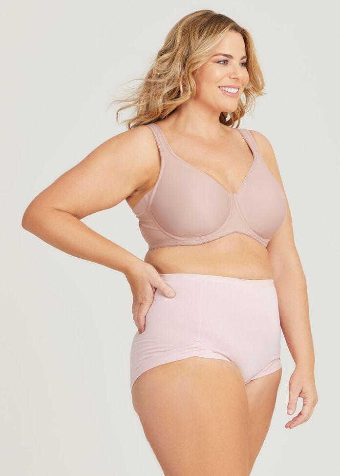Shop Plus Size Side Smoothing T-shirt Bra in Brown