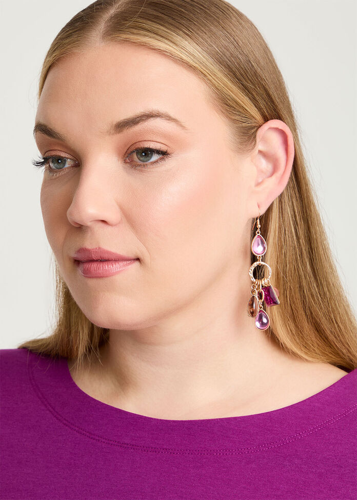 Beaded Statement Earrings, , hi-res