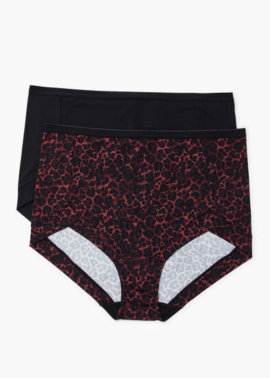 Plus Size 2 Pack Micro Full Briefs