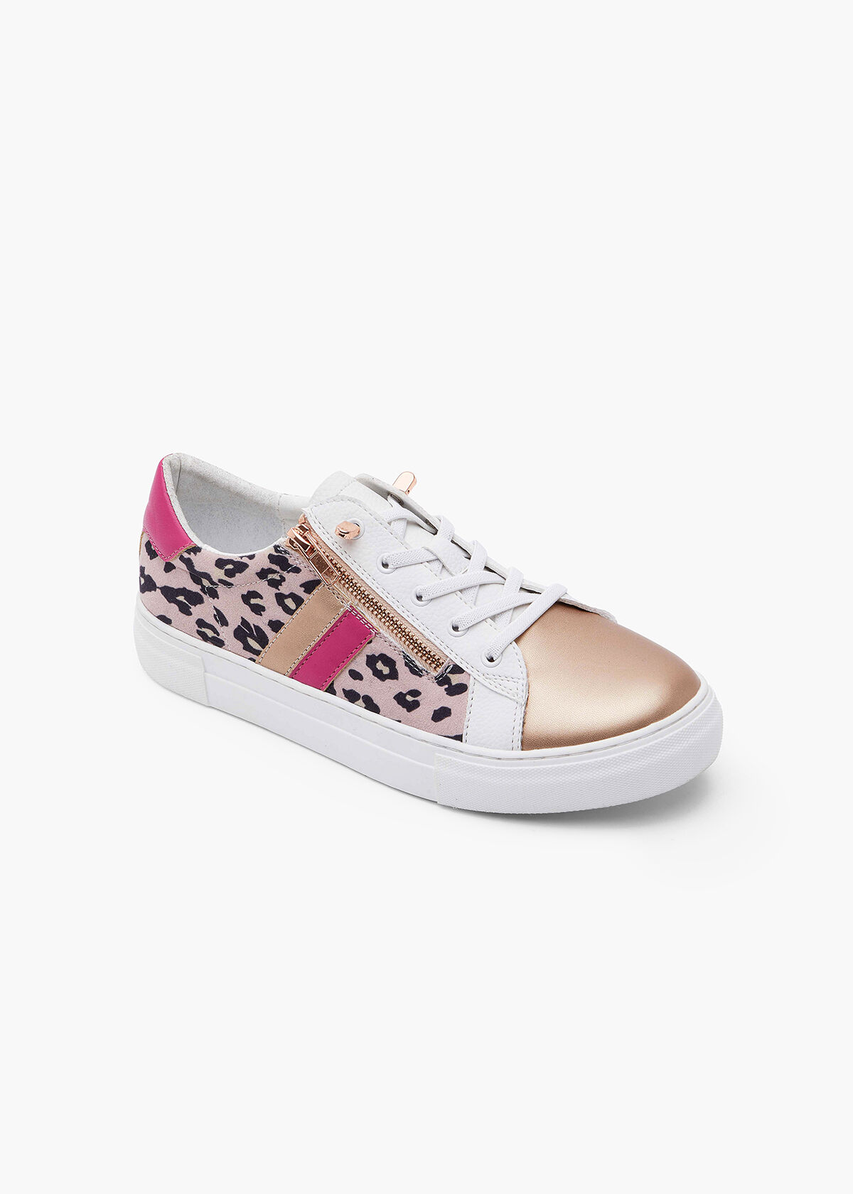 Sneakers with deals side zipper