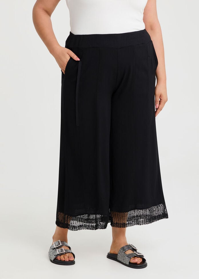 Mesh Trim Natural Pant, , hi-res