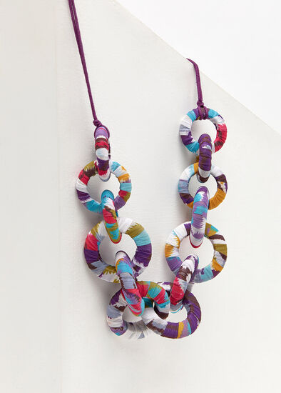 Textile Link Necklace