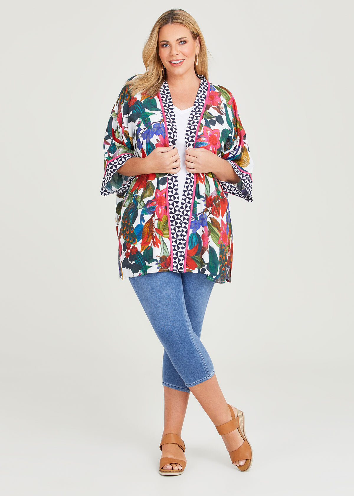 Plus size hotsell kimono vest