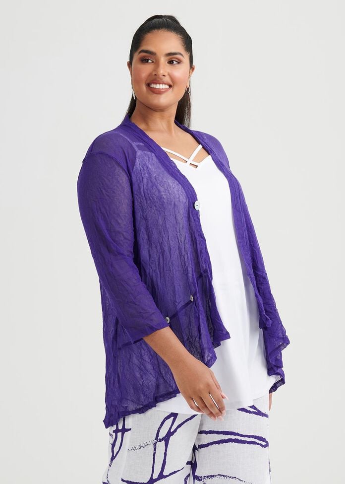 Mad About Hue Mesh Cardi, , hi-res
