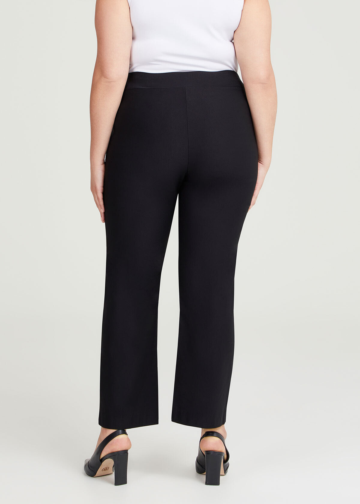 Flat front relaxed pant - Black – Love Your Wardrobe