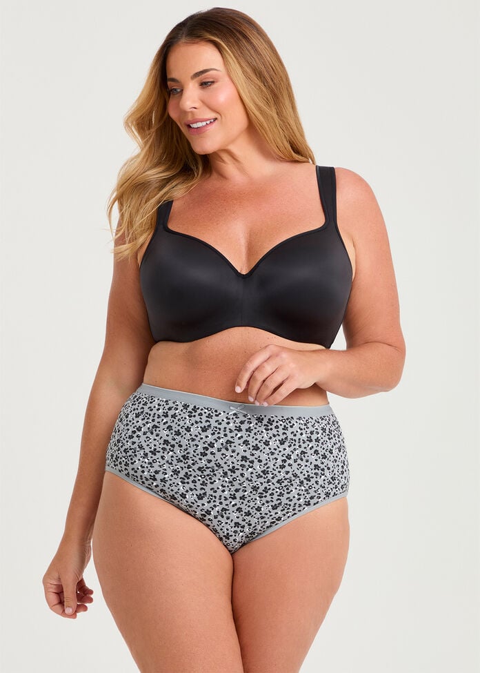 5 Pack Cotton Leopard Briefs, , hi-res
