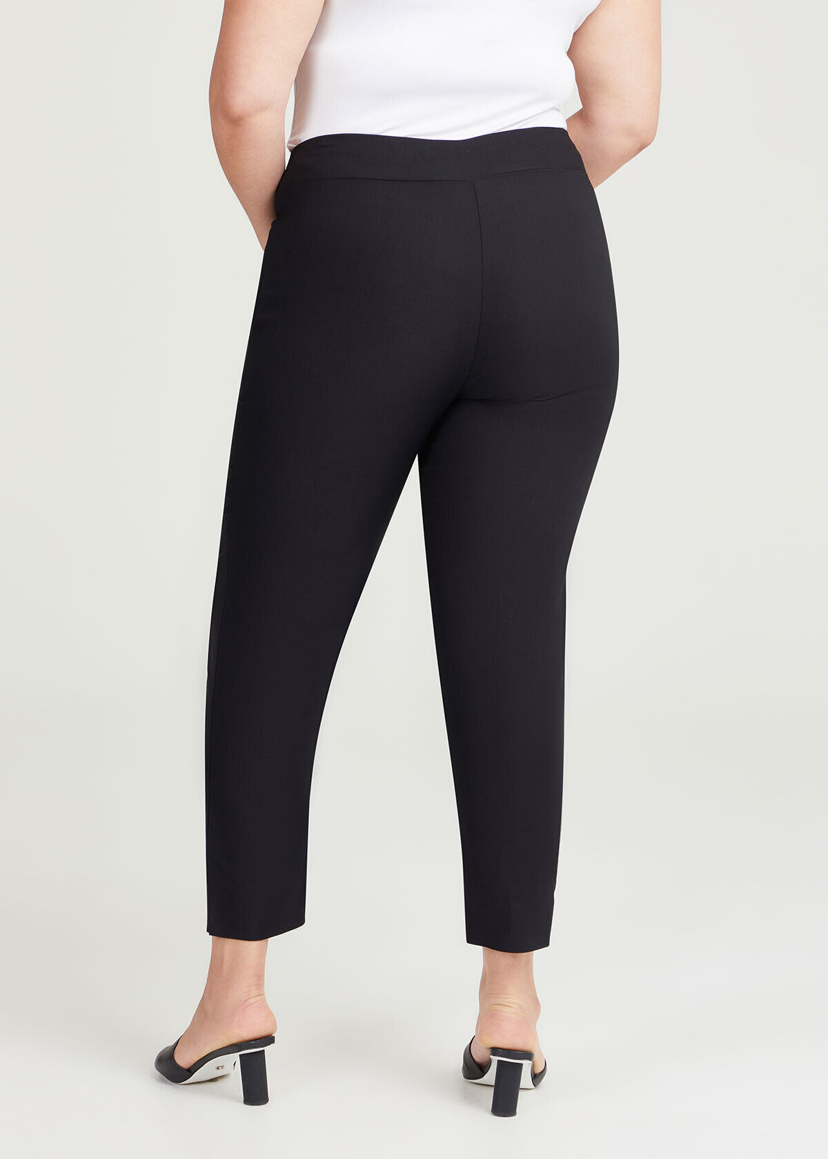 Shop Plus Size Editorial Slim Pant in Black Taking Shape AU