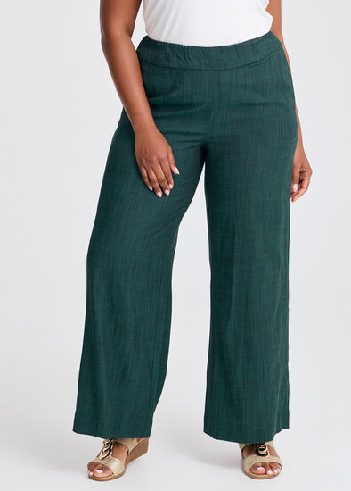 Plus Size Natural Kaia Wide Leg Pant