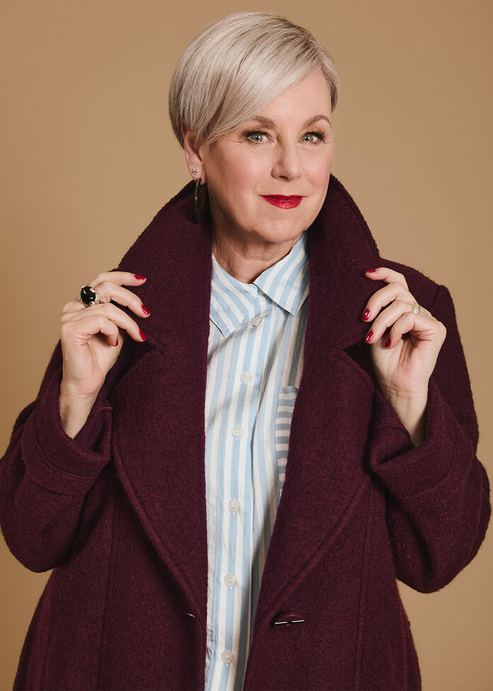 Madison Boiled Wool Coat, , hi-res