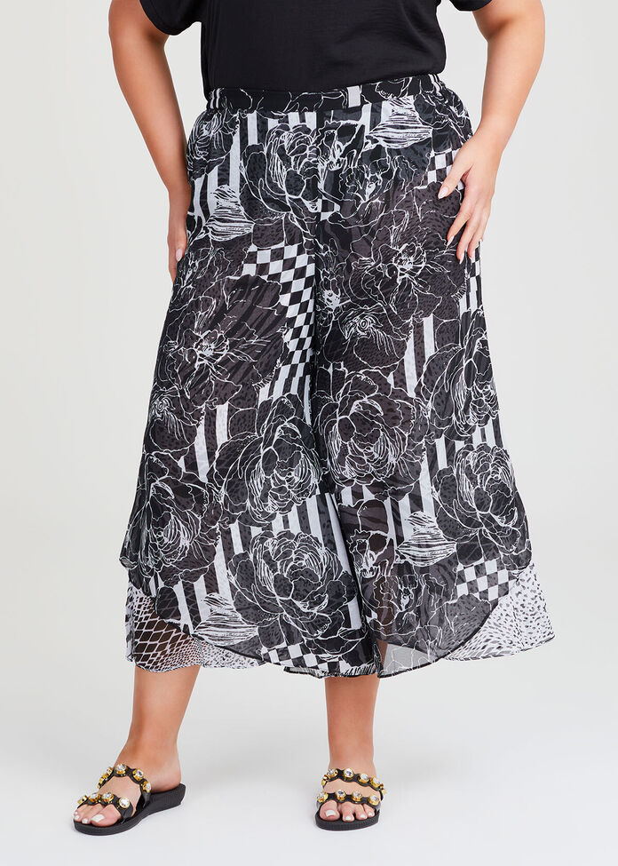 Reversible Travel Palazzo Pant, , hi-res