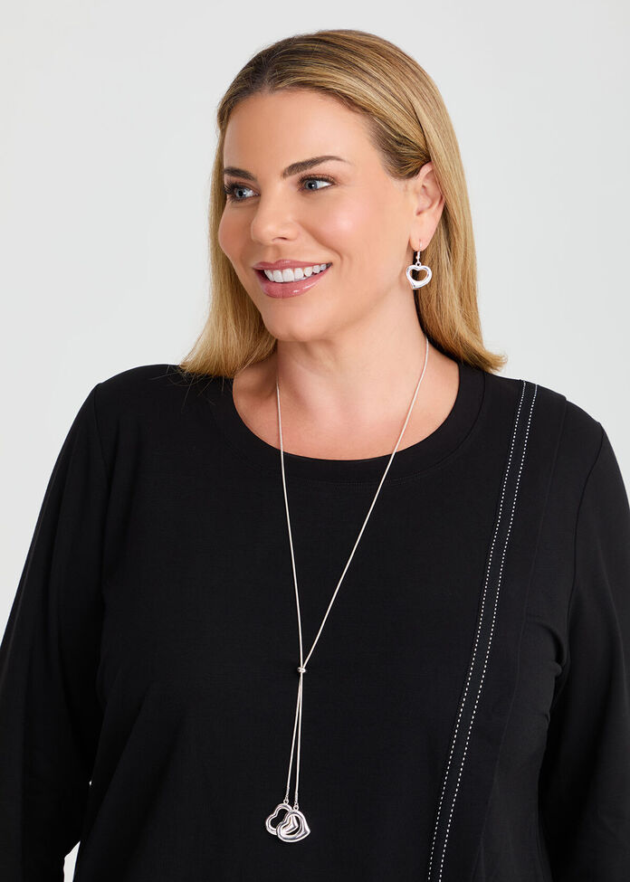 Simple Heart Lariat, , hi-res