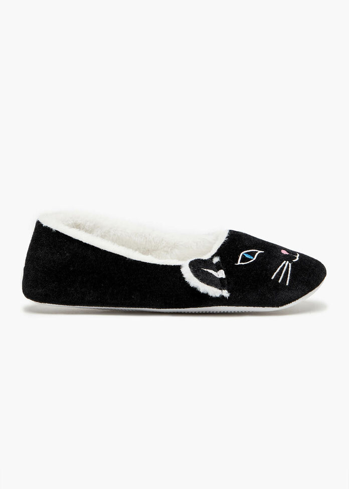 Cat Fluffy Slippers, , hi-res