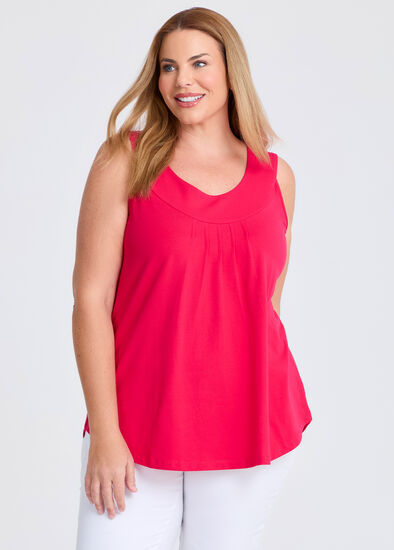 Plus Size Good Earth Australian Cotton Element Tank