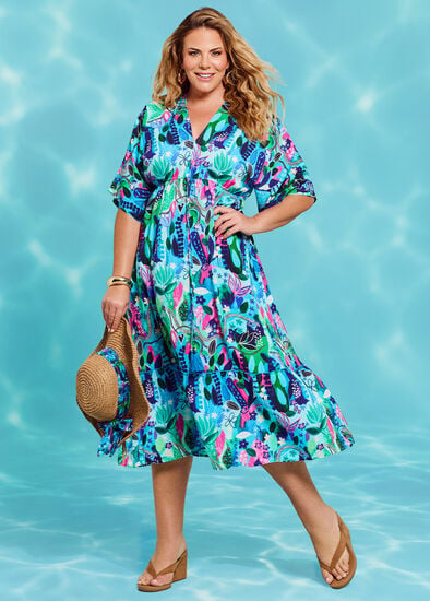 Plus Size Joan Blond Natural Maxi Dress