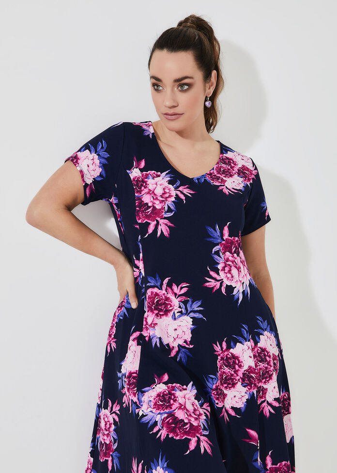 Shop Plus Size Poesy Floral Party Dress in Multi | Taking Shape AU