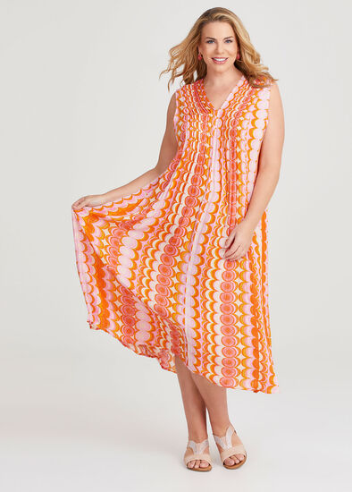 Plus Size Fiesta Sleeveless Maxi Dress