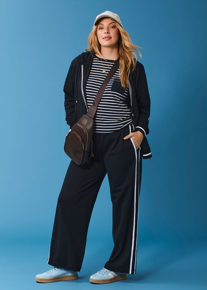 Tipping Trim Zip Thru Hoodie, , hi-res