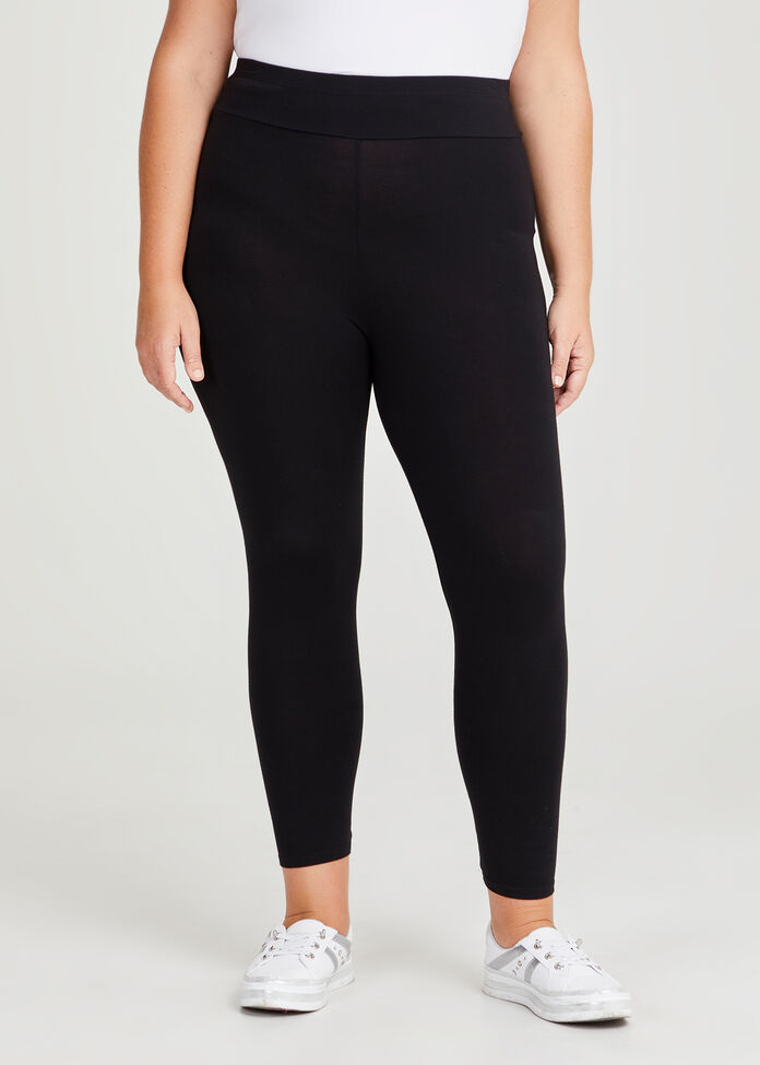 Good Earth Australian Cotton Full Length Legging, , hi-res
