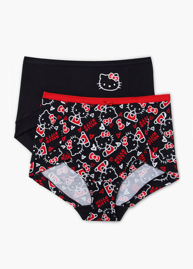 Plus Size 2 Pack Hello Kitty Briefs