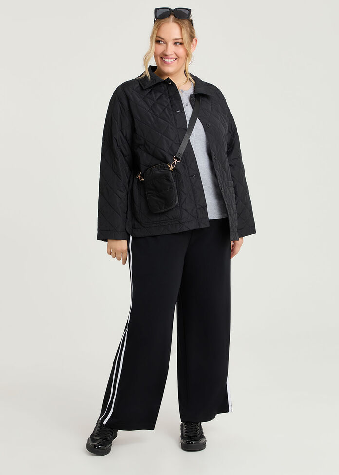 Casual Quilted Jacket, , hi-res