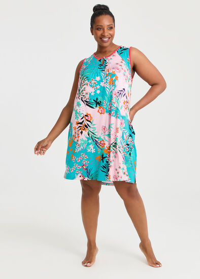 Plus Size Bamboo Meadow Bloom Nightie
