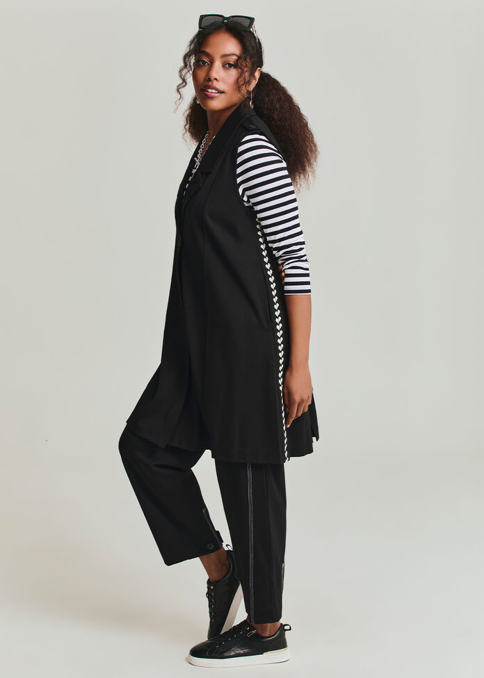 Ponte Stitch Samara Vest, , hi-res