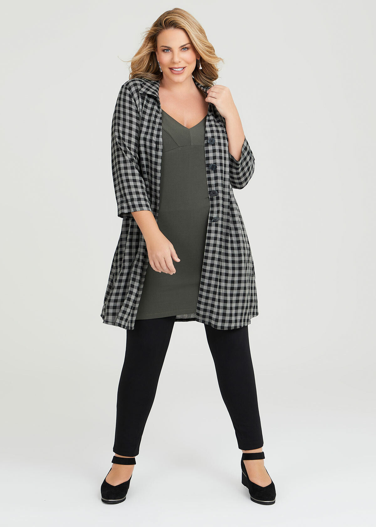 Plus top ponte pants