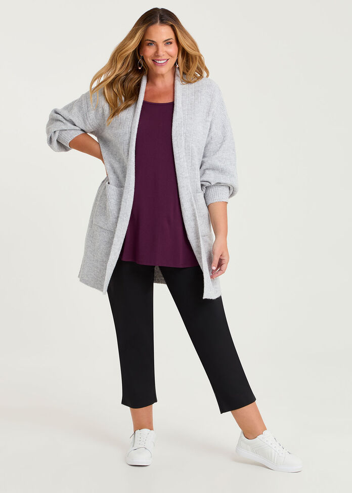 Bamboo Base 3/4 Sleeve Top, , hi-res