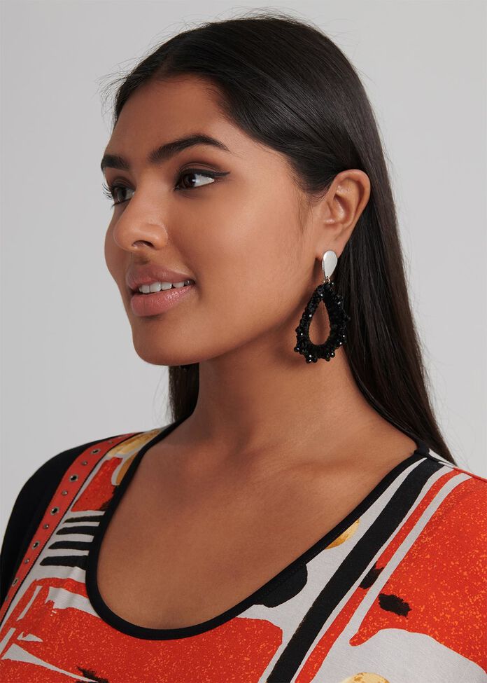 Sun Blaze Earrings, , hi-res