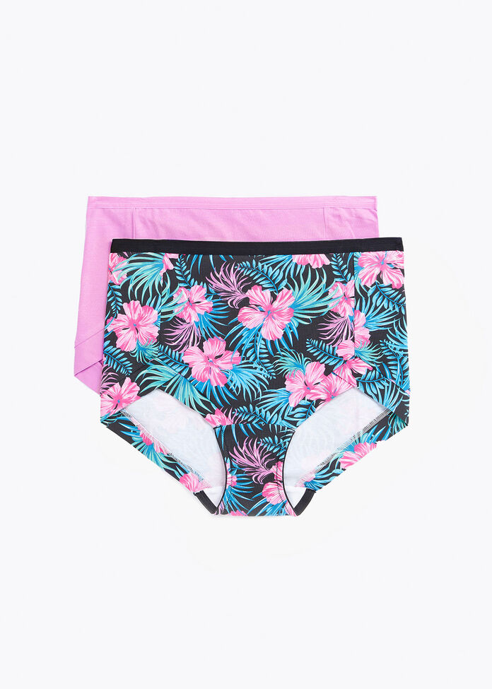 2Pk Eco Cotton Tropical Briefs, , hi-res