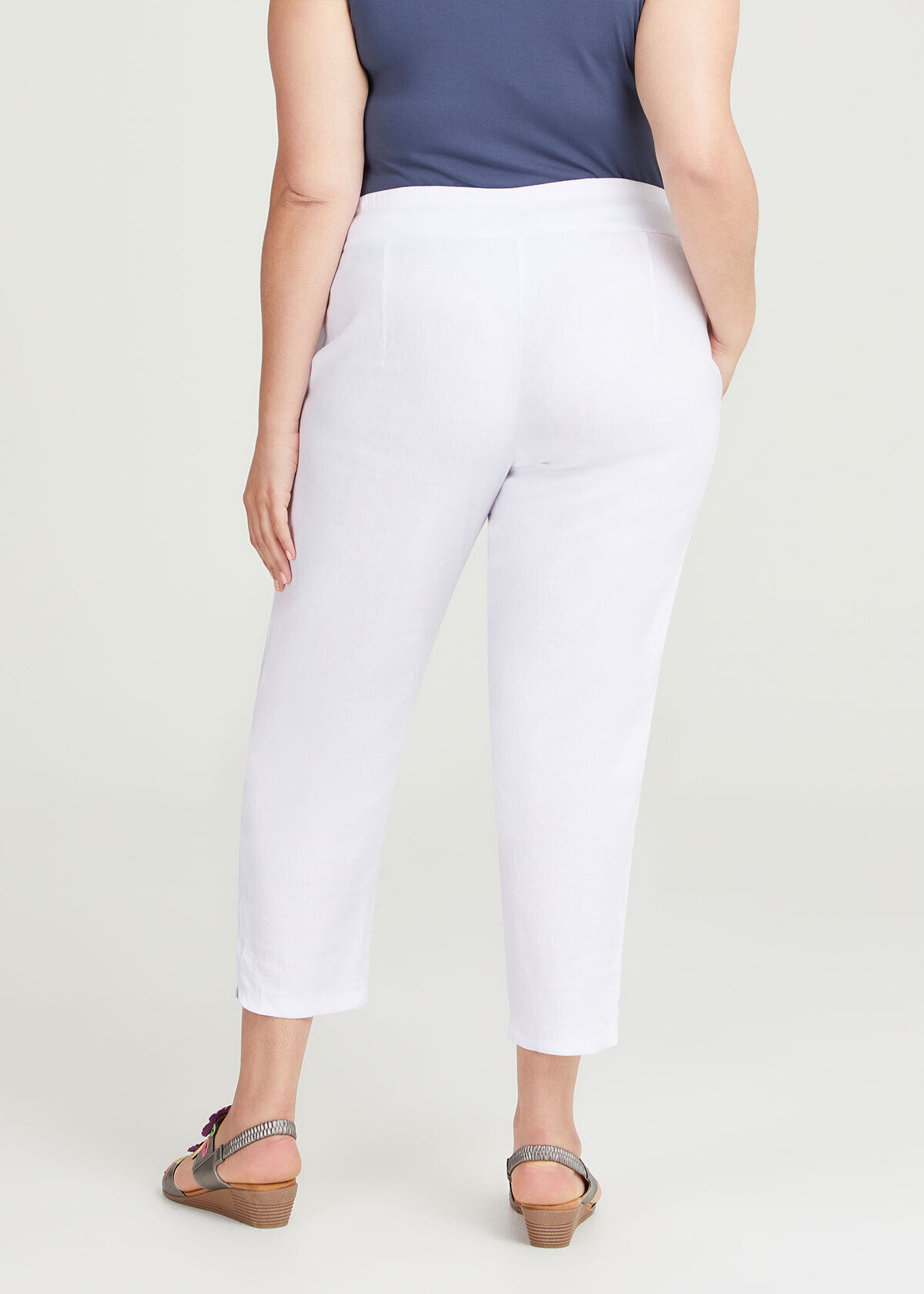 Plus size outlet white stretch pants