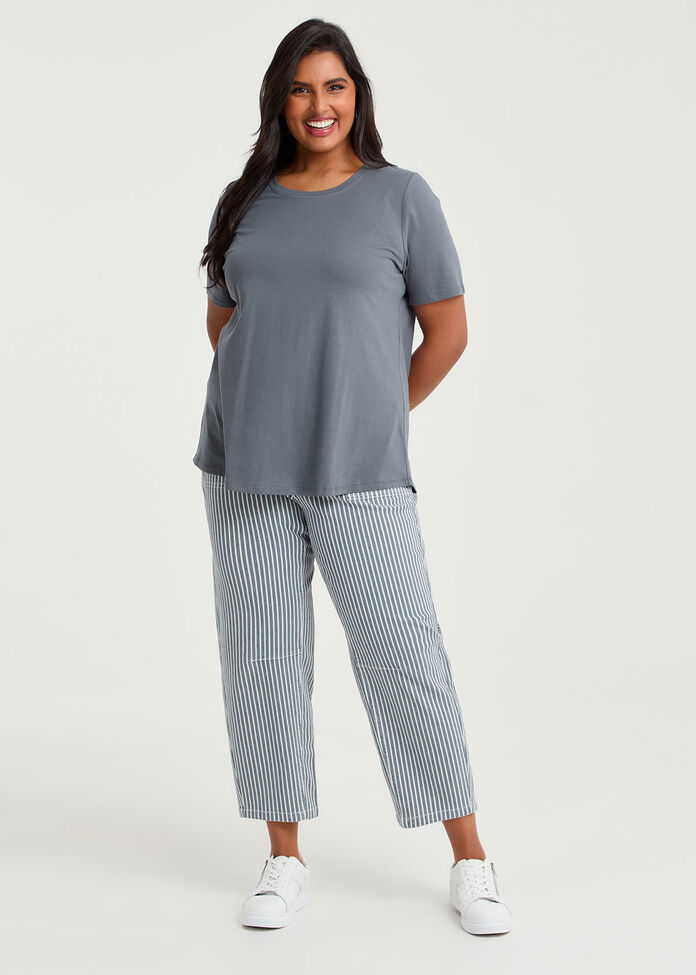 Organic Cotton Crew Neck T-shirt, , hi-res