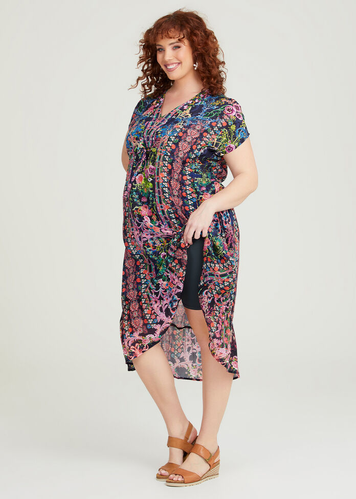 Shop Plus Size Natural Floral Somerset Dress in Multi | Sizes 12-30 ...