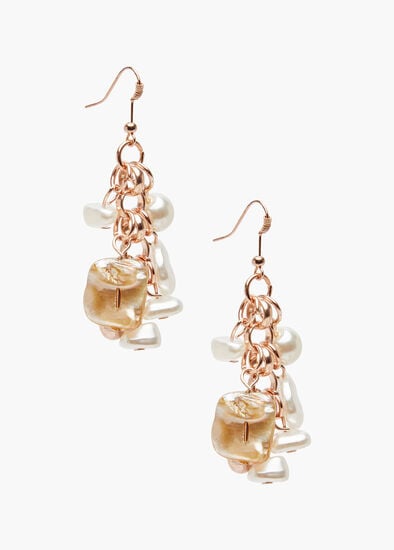 Natural Charm Beaded Earrings