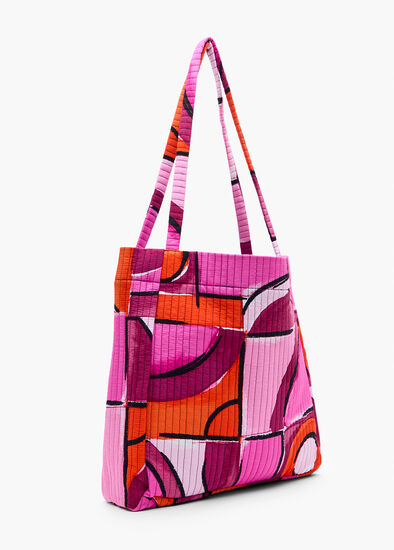 Reversible Quilt Tote Multi