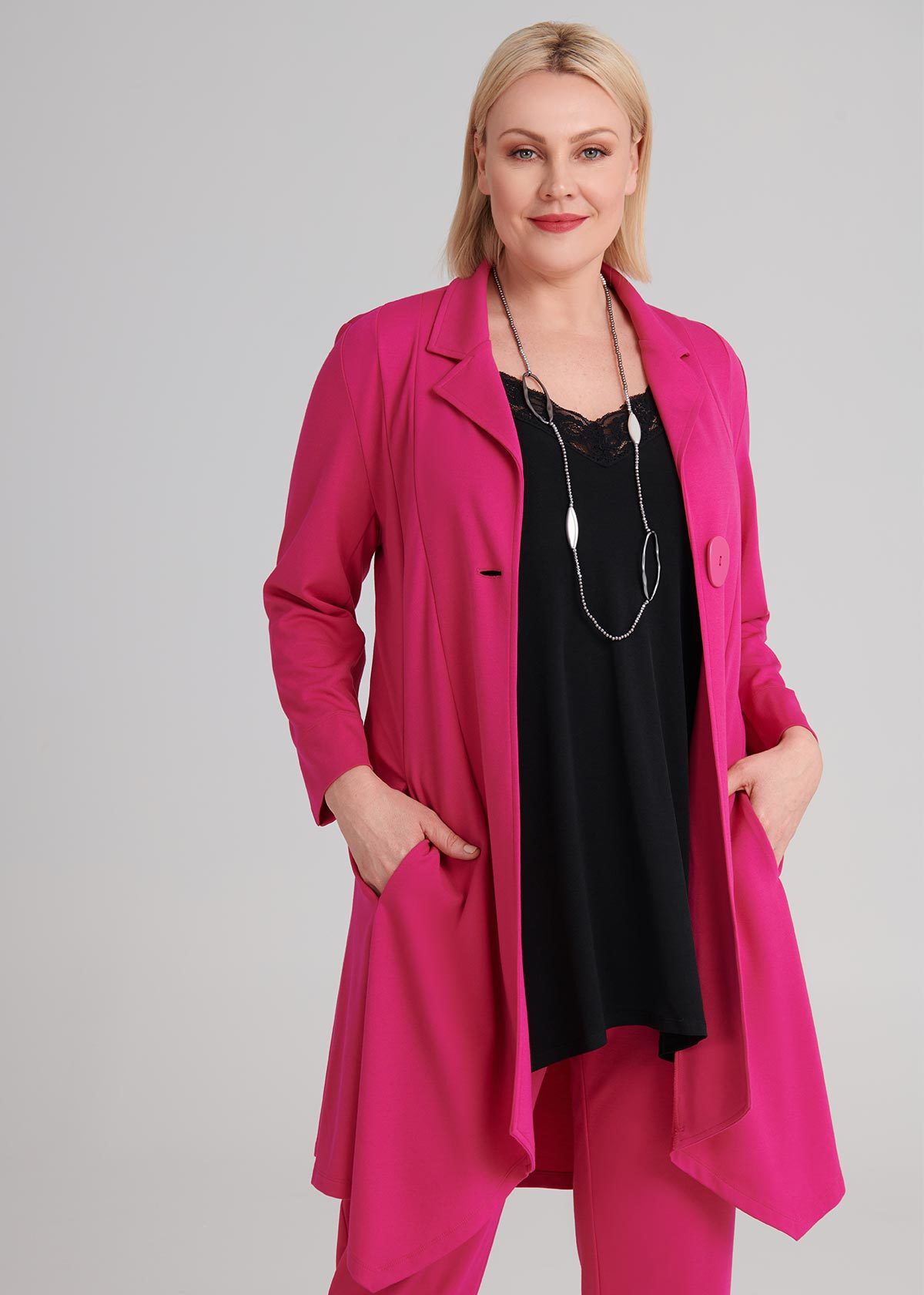 Shop Plus Size Life In Pink Jacket in Pink Sizes 12 30 Taking
