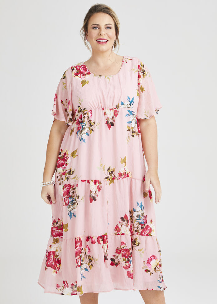 Wild Rose Tier Maxi Dress, , hi-res
