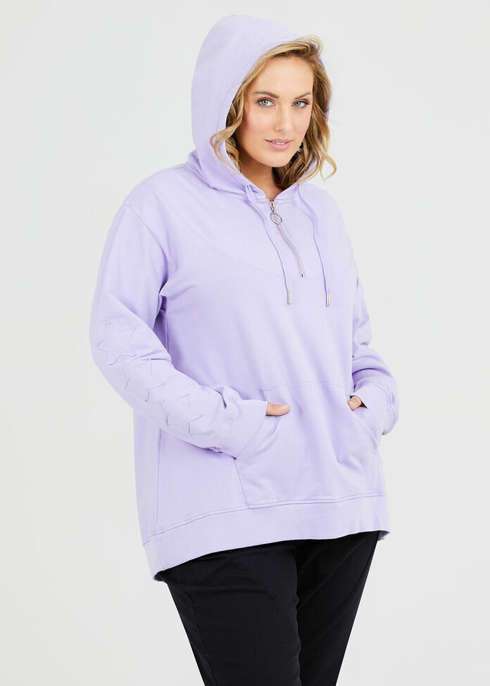 Shop Plus Size Organic Super Soft Hoodie in Purple | Taking Shape AU