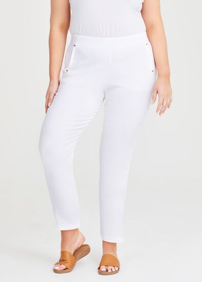 Plus Size Take The Lead Taper Jacquard Pant
