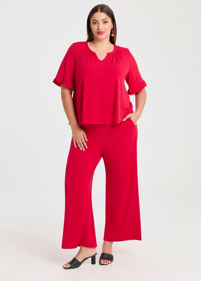 Eliza Knit Wide Leg Pant, , hi-res