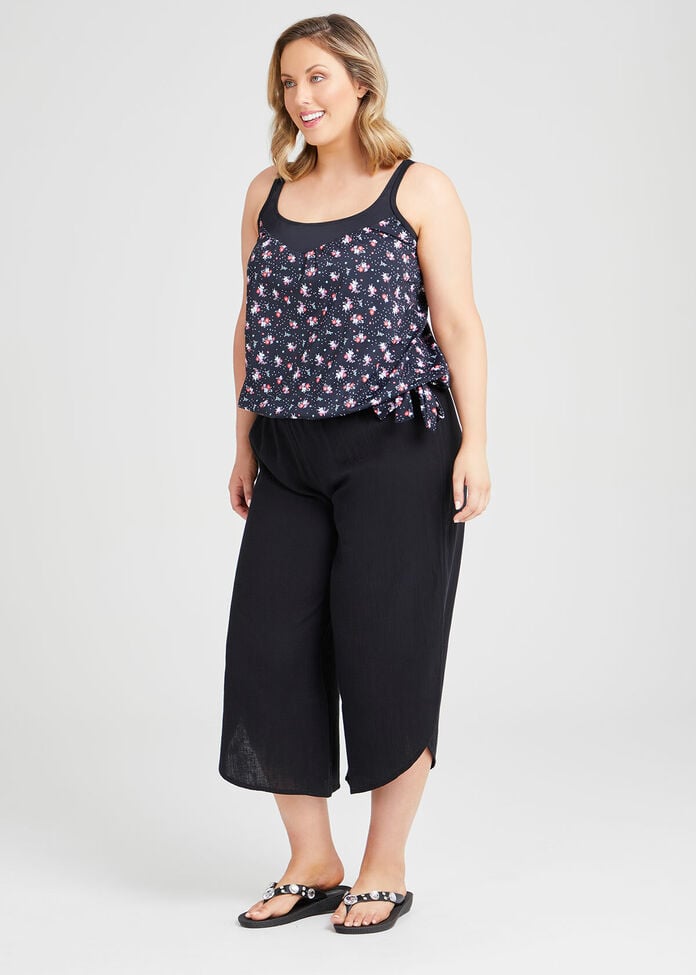 Cotton Overlay Pant, , hi-res