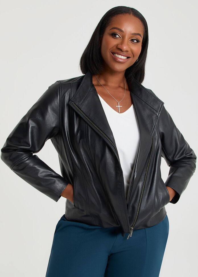 Leather Liza Jacket, , hi-res
