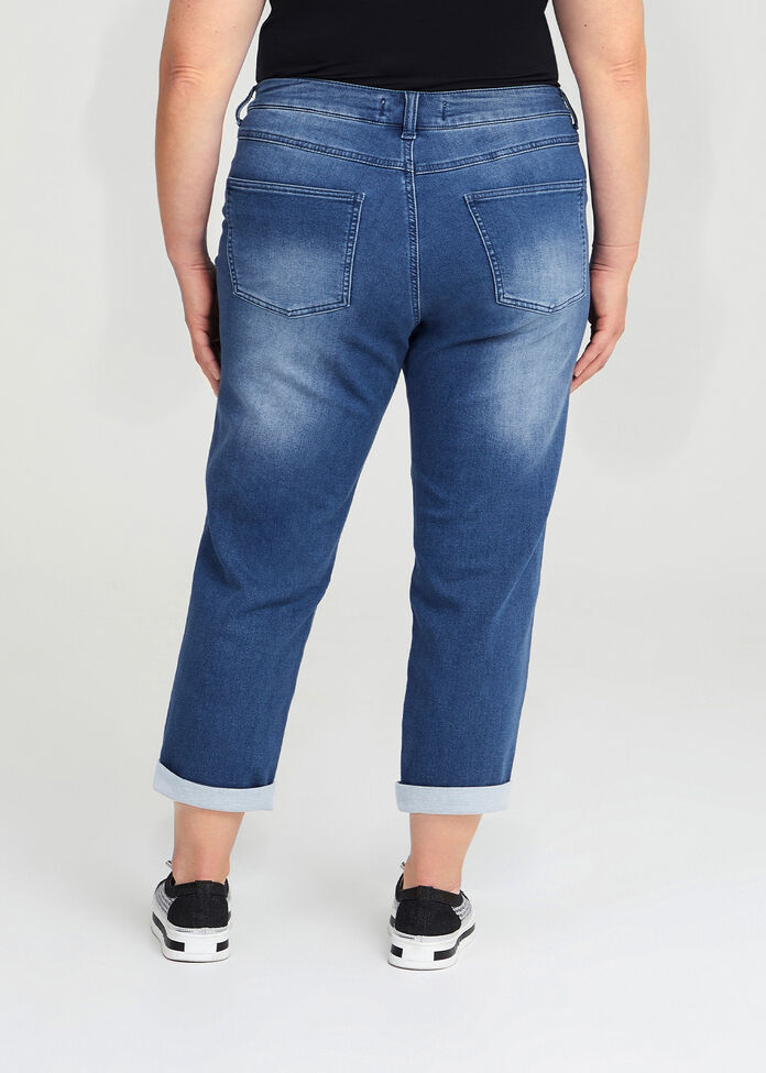Petite Easy Fit Denim Jean, , hi-res