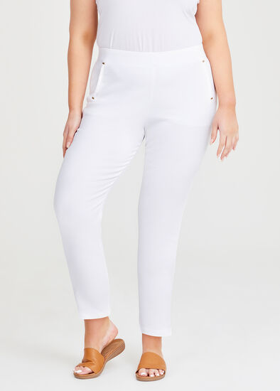 Plus Size Take The Lead Taper Jacquard Pant