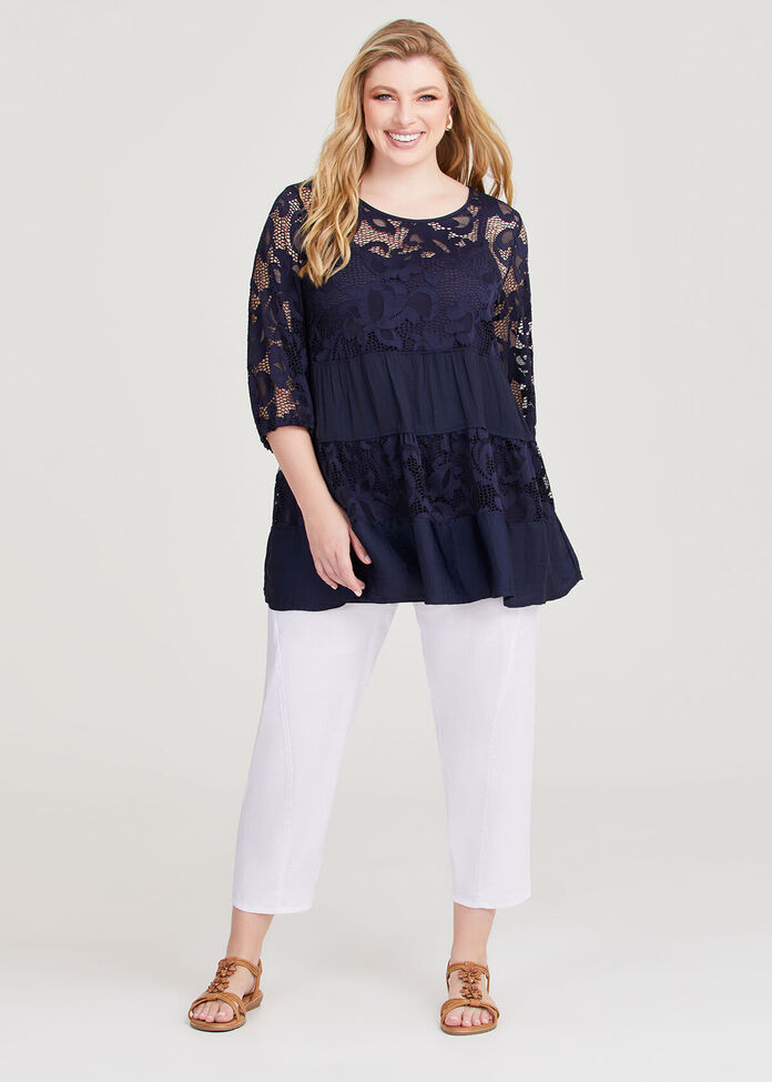 Lace & Luxe Tier Tunic, , hi-res