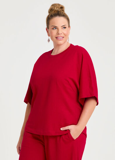 Plus Size Hi Lo Hem Sweatshirt
