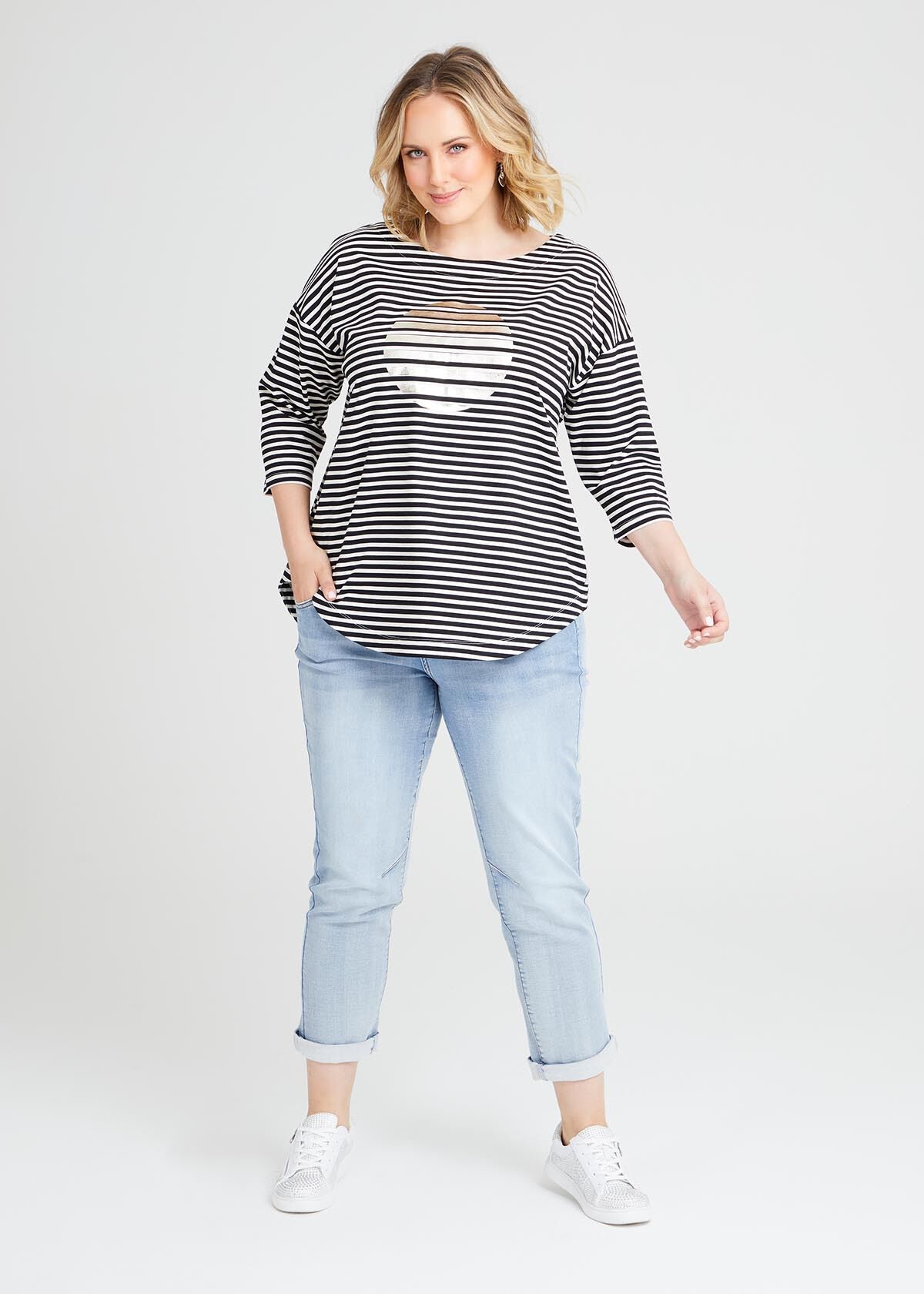 Plus size online fitted jeans