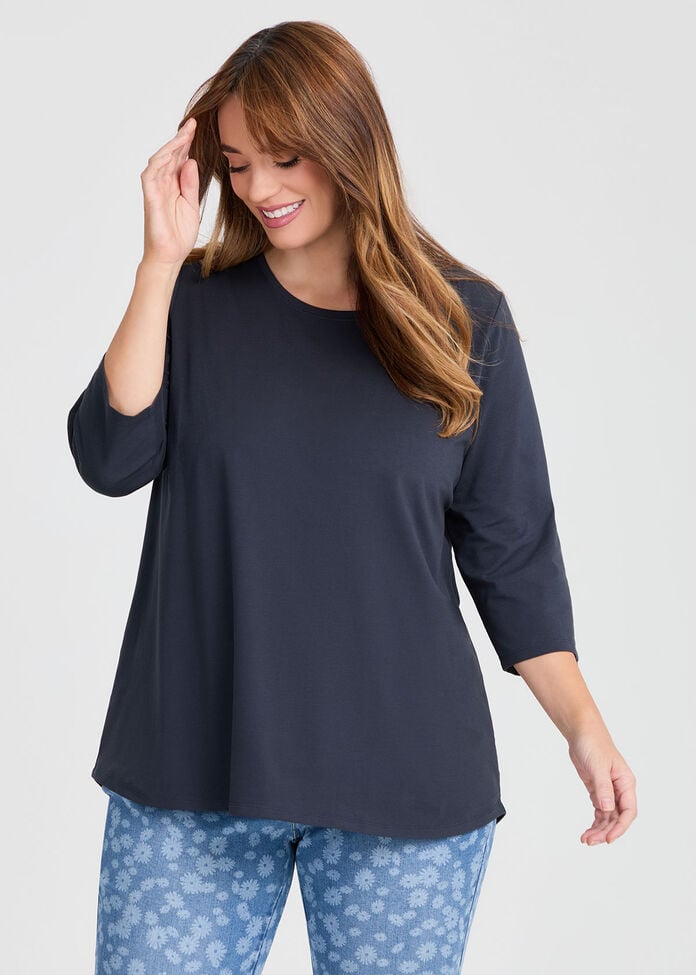 Australian Cotton 3/4 T-shirt, , hi-res