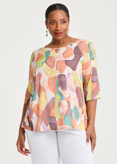 Plus Size Natural Trinity Top